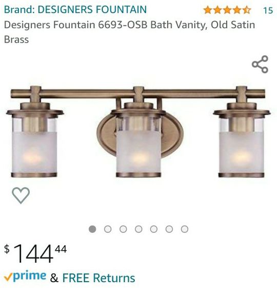 Designers Fountain 6693-OSB Bath Vanity, Old Satin Brass