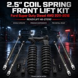 🔥 2.5" COIL SPRING FRONT LIFT KIT W/FALCON 1.1 MONOTUBE SHOCKS FRONT/REAR - FORD SUPER DUTY DIESEL 4WD 2011-2016 🔥