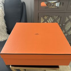 Authentic Hermès Box with Dust Bags & Ribbon
