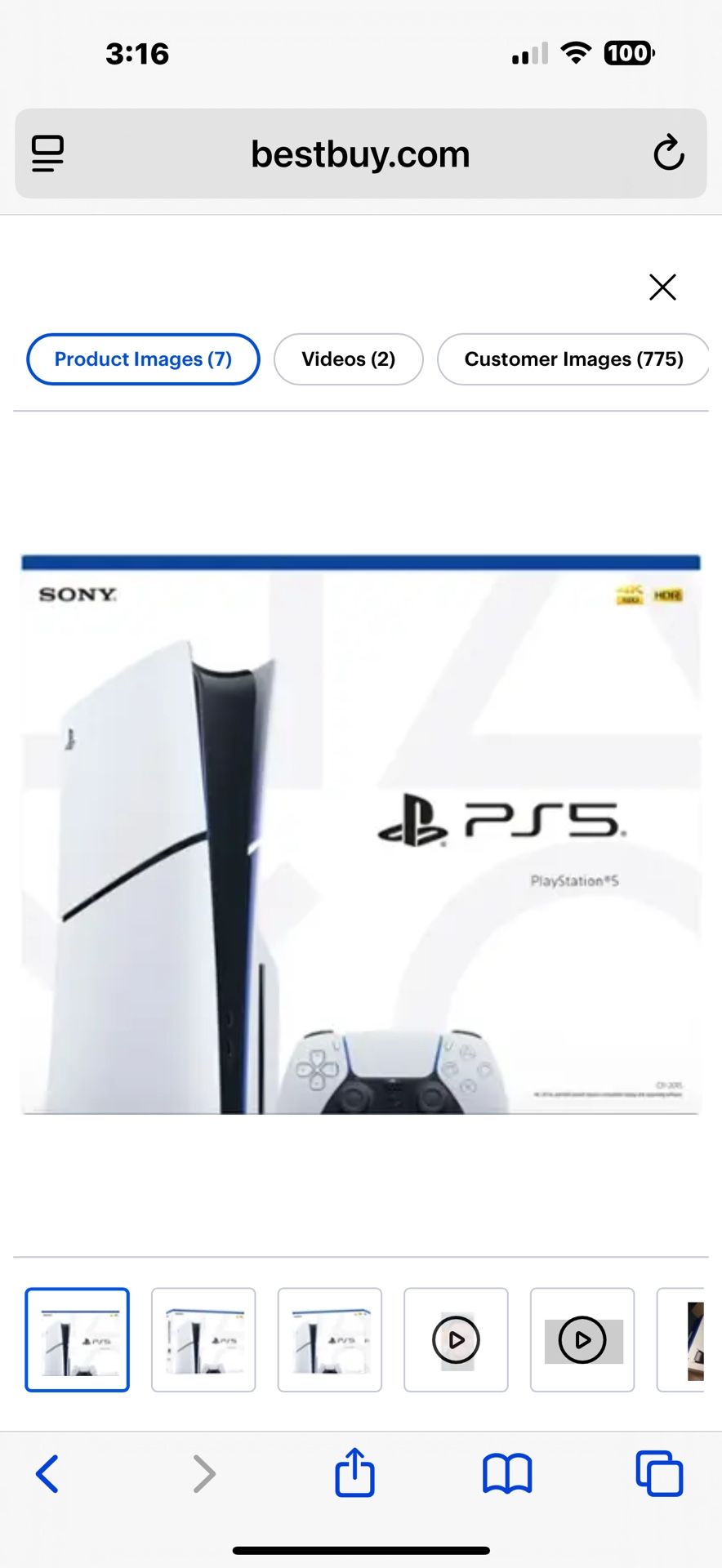 Ps5 Slim Disc 1tb.