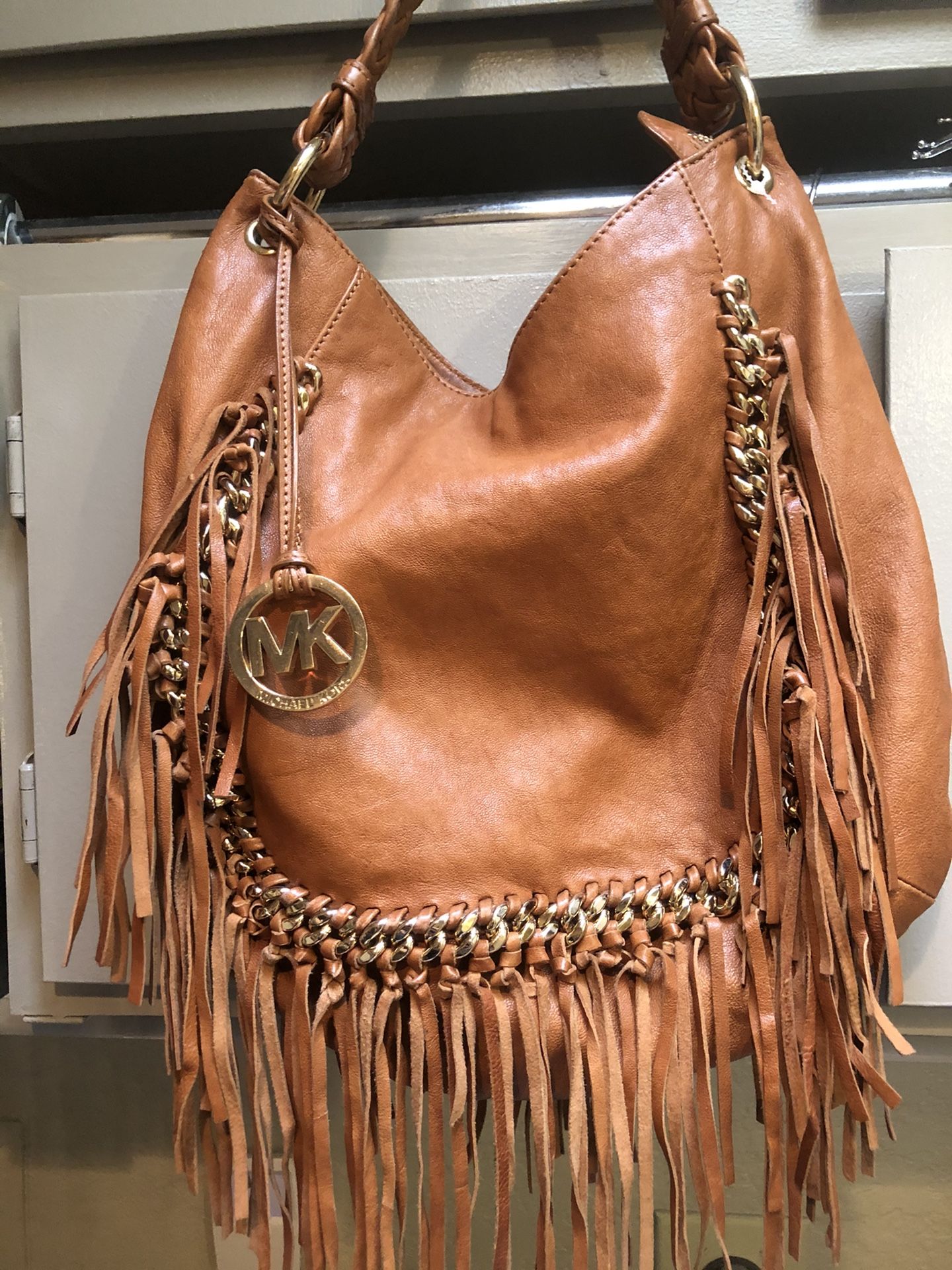 Michael Kors Fringed Leather Purse /have Two Colors.