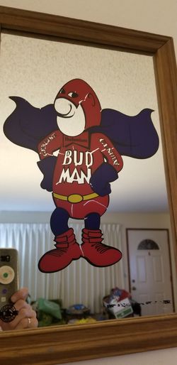 Bud man mirror