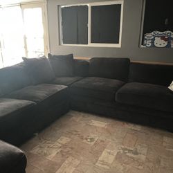 Black L Shaped Couch