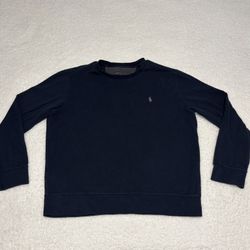 Polo Ralph Lauren Men Blue Fleece Crewneck Sweatshirt 