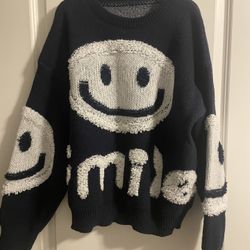 Fuzzy Smile Sweater 