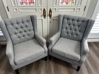 Wing chairs for sale newly upholstered