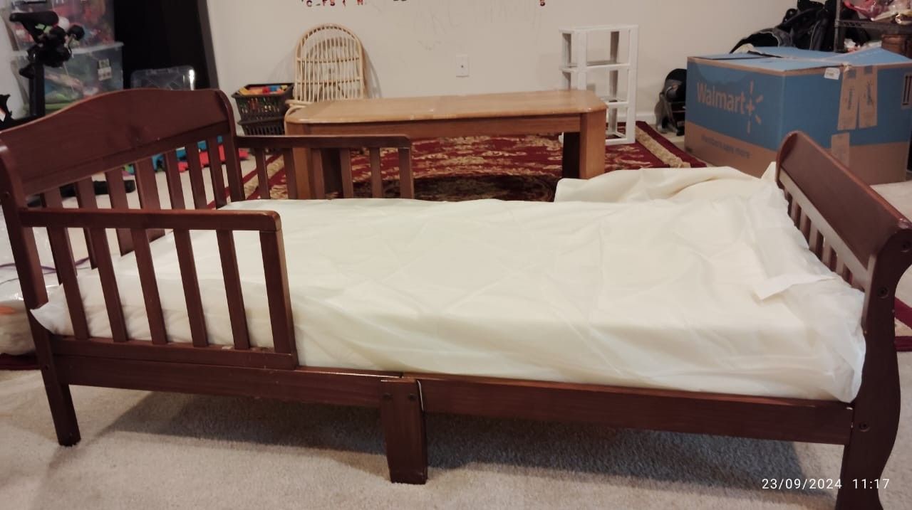 Toddler Bed and Mattress 