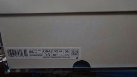 Travis Scott × fragment jordan 1 low sz14