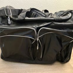 Black Duffle Bag Travel Sports Gym