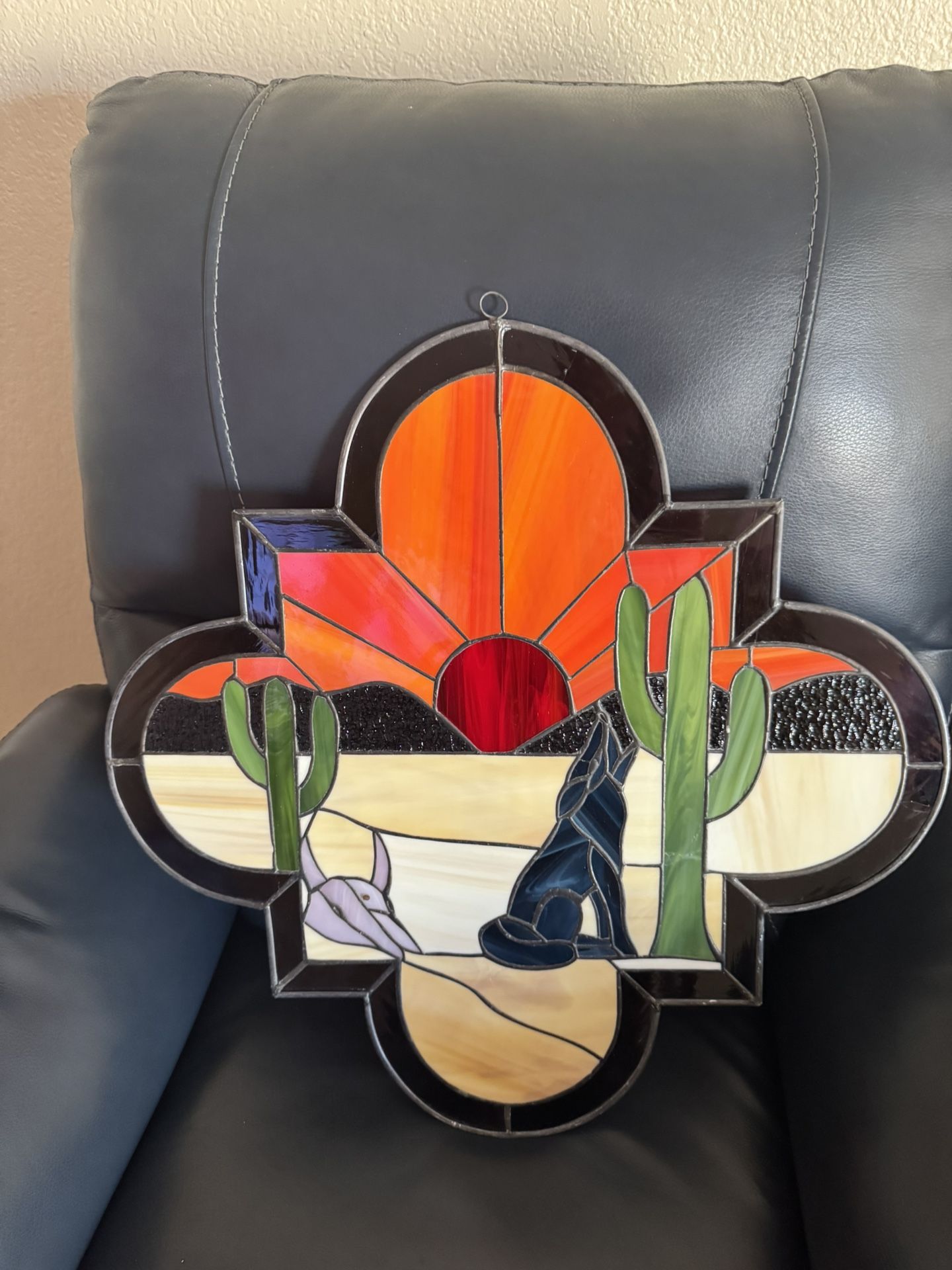 Stained Glass Desert Scenery