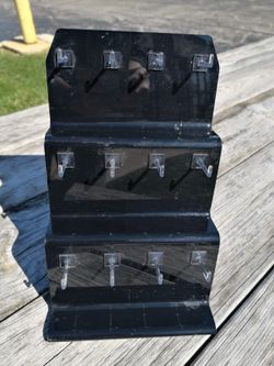 Acrylic Tabletop Jewelry Stand with 12 hooks