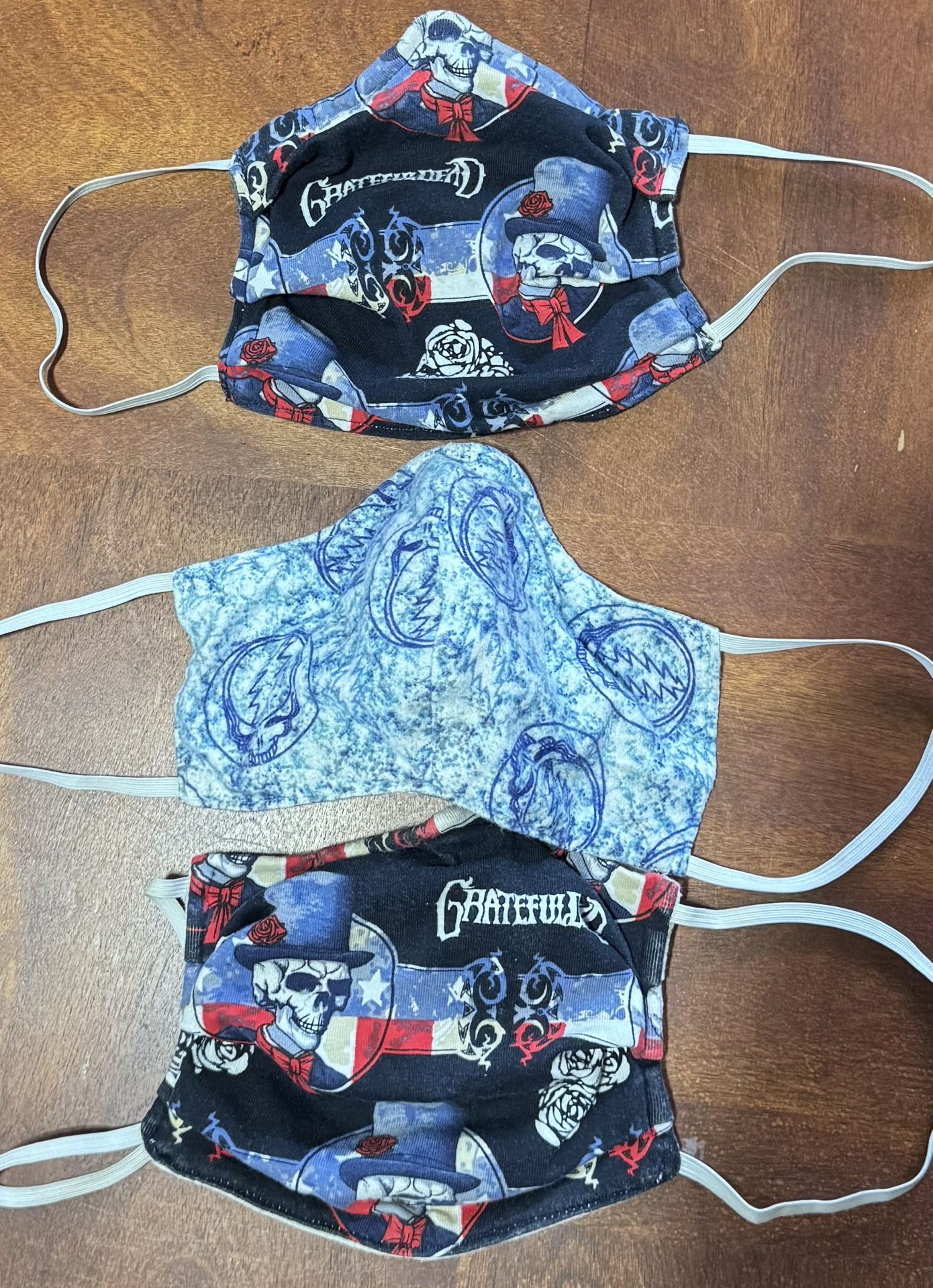 Grateful Dead cloth Masks (set of 3)