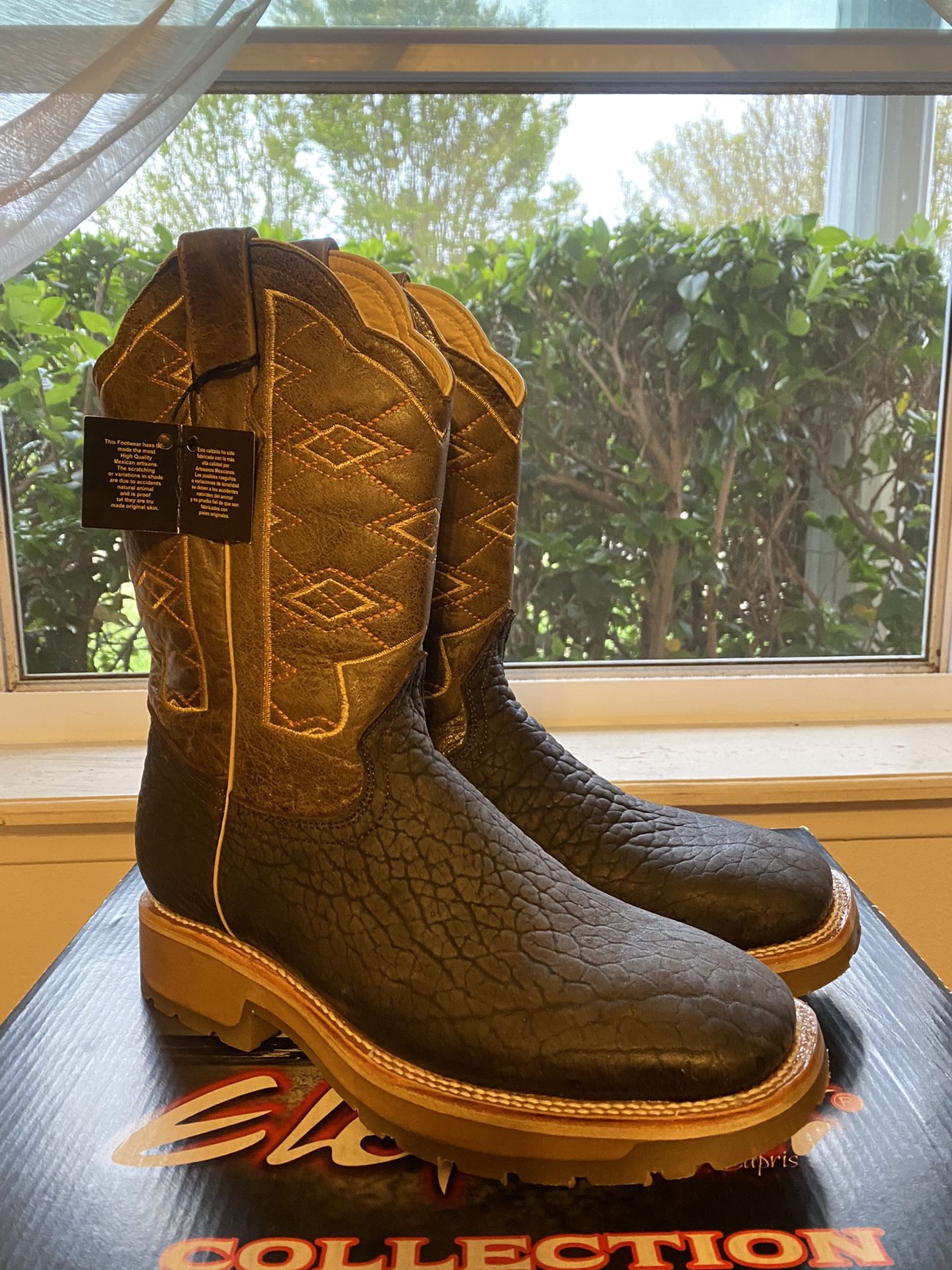 Bull Shoulder Cowboy Boot Size 10