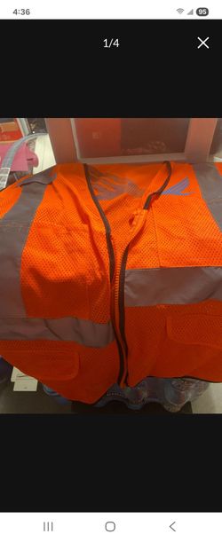 Orange High-Visibility Safety Vest