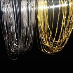 Gold & Silver Stainless Steel Box Chains 