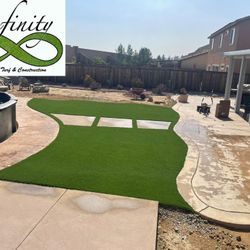 Synthetic Turf And Concrete