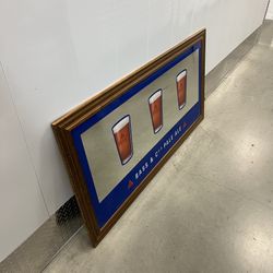 Large Vintage Bass Pale Ale Bar Mirror – Pub / Man Cave Decor
