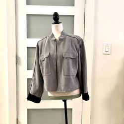 Zeagoo gray cardigan jacket for women.  size XL