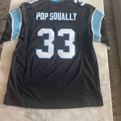 • NFL Carolina Panthers #33 Pop Squally Nike Football Jersey Men Sz: L