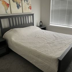 Queen Bed frame And Nightstands 