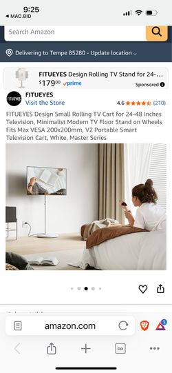 Indoor outdoor modern mobile TV stand on wheels