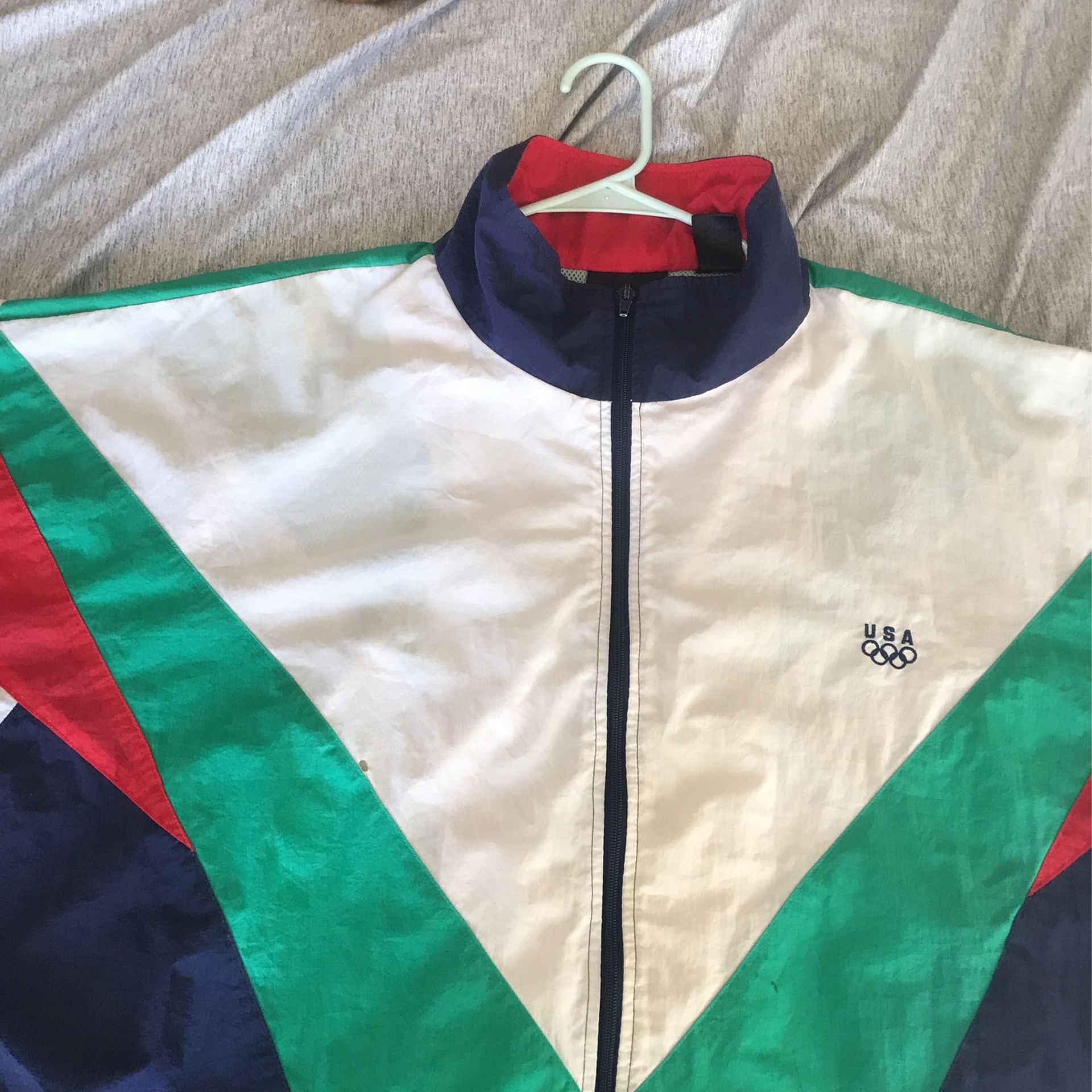 Usa Olympics Multicolor Windbreaker 90s