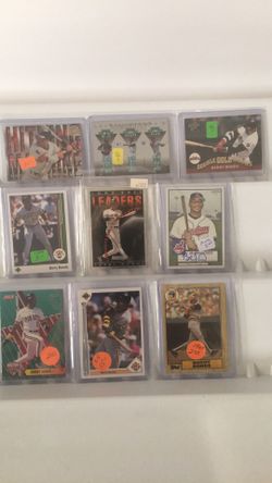 Nine Barry bonds cards