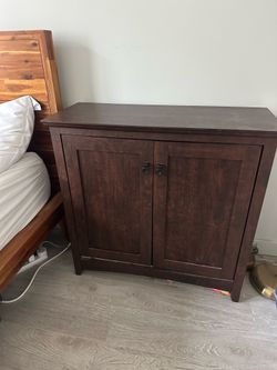 Wooden accent cabinet