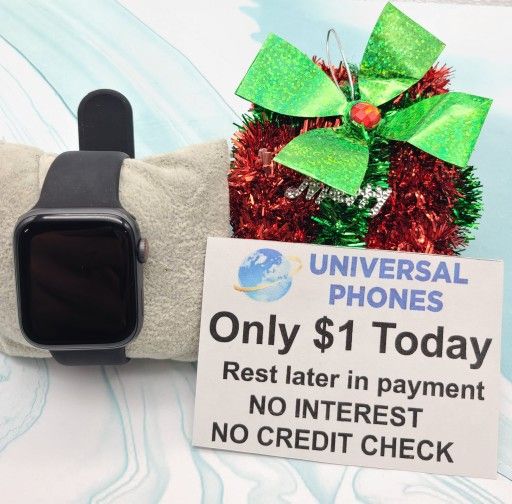 APPLE WATCH SERIES 6 40MM UNLOCKED $1 DOWN TODAY REST IN PAYMENTS.NO CREDIT CHECK