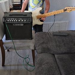 Electric Guitar And Amplifier Combo 