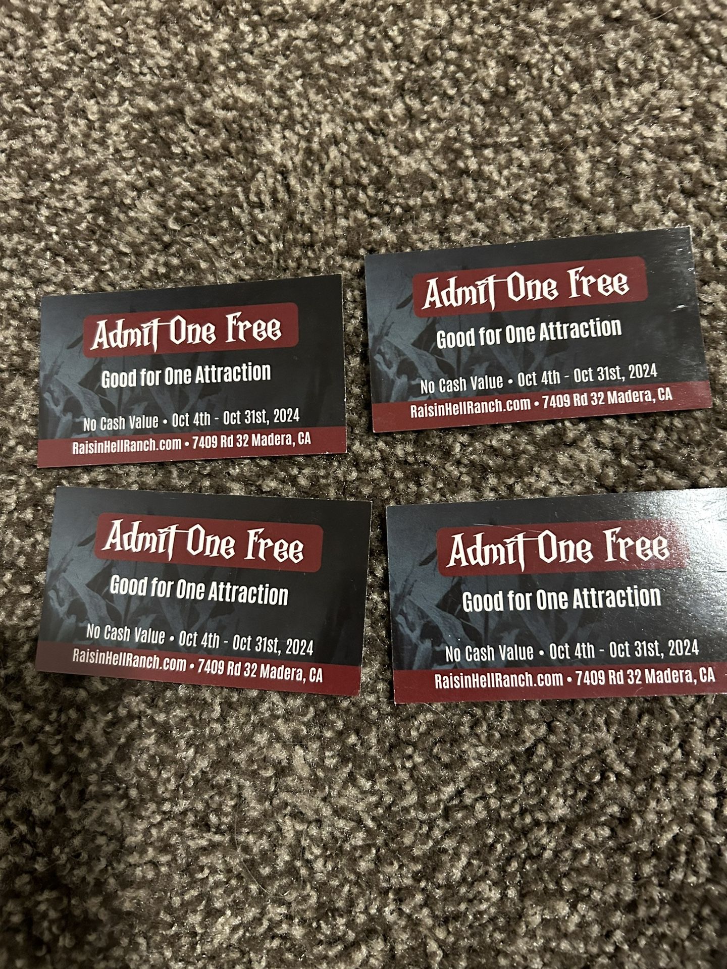 Raisin Hell Ranch Tickets