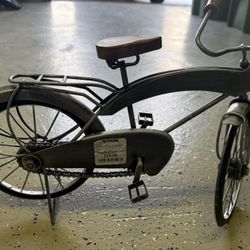 TJ Maxx Metal & Wood Bicycle Sculpture Decorative Freestanding Carvings Matte