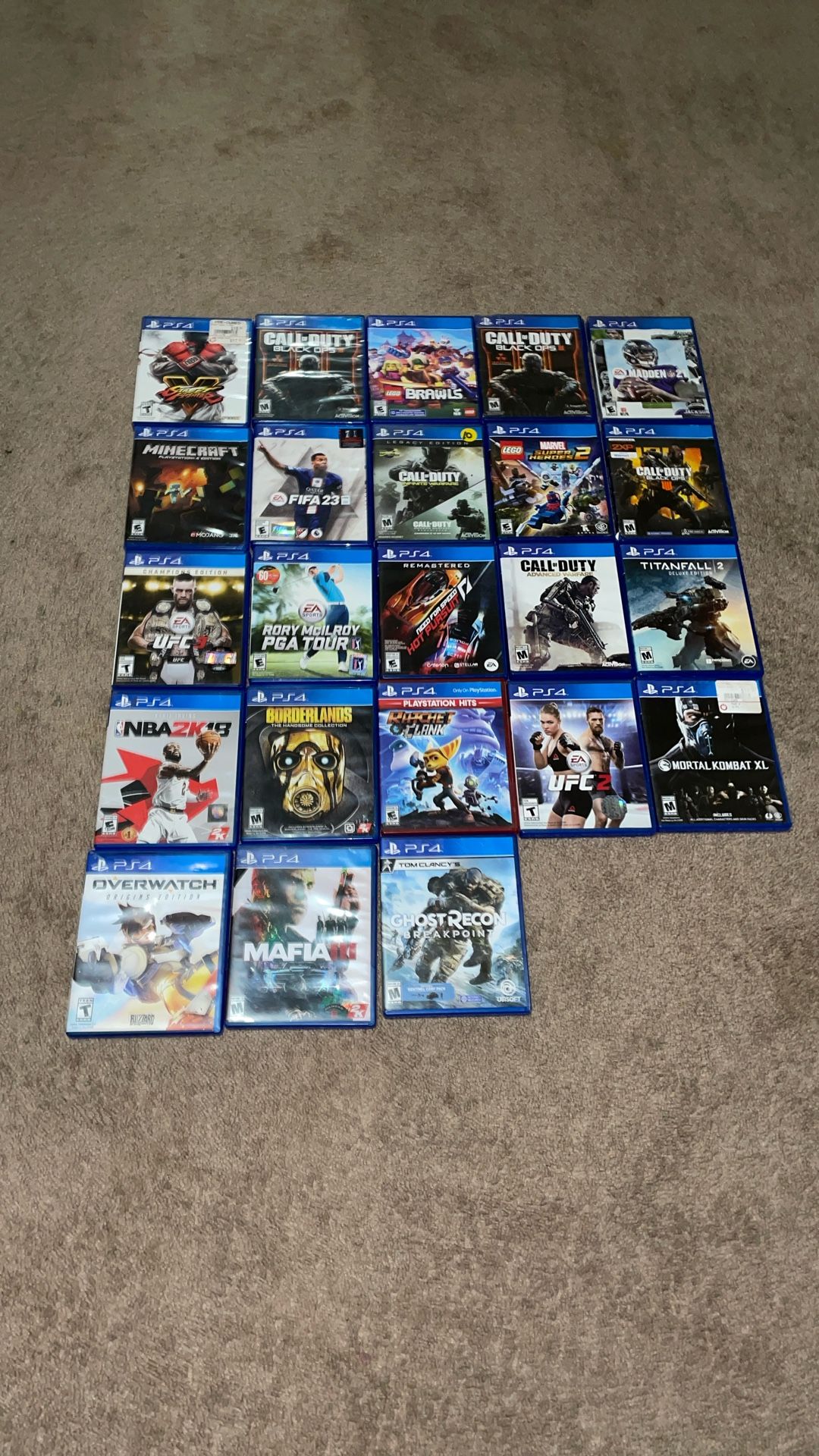 PS4 Disc Games 5-10 Dollars Each