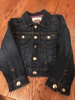 JUICY COUTURE girls jean jacket size x-small(2t-3t) never worn