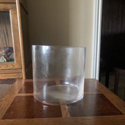 Glass Cylindrical Vase