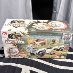 Dinosaur Explorer Toy Truck Set – Kids Adventure Playset