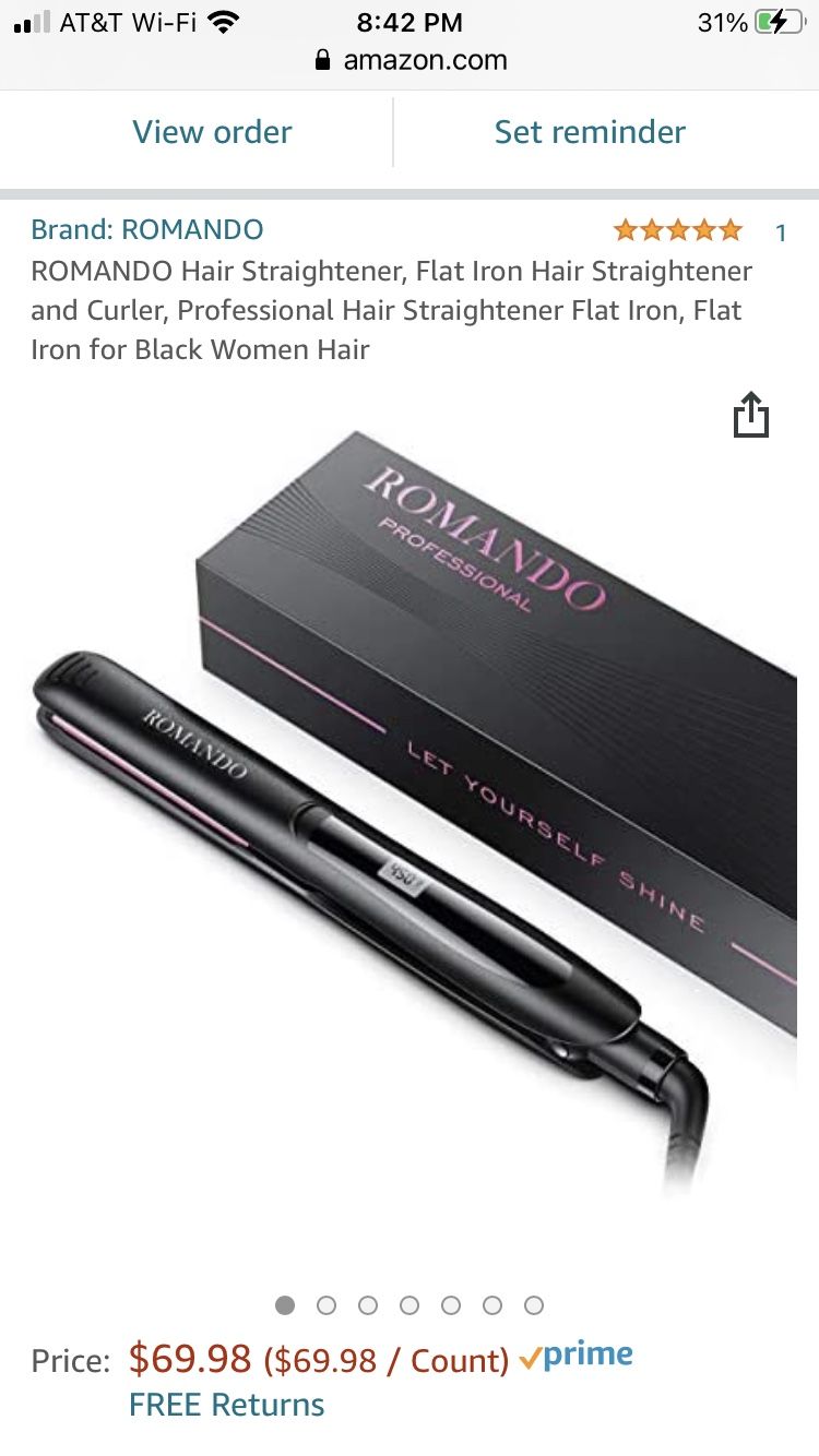  Flat Iron Hair Straightener-New