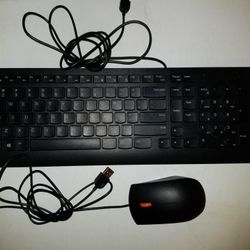 Computer Keyboard And Mouse "Lenovo"
