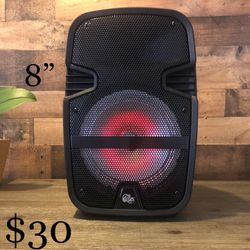 8” Bluetooth Rechargable Speaker Keus With LED Display Lights🔊🎶🎶