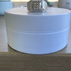 10k White Gold Men’s Ring