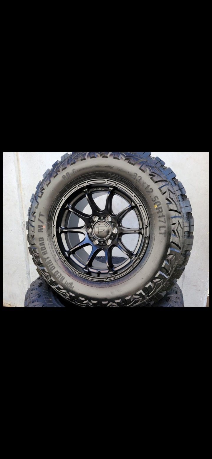 17" FUEL rims w/ 33" RBP tires