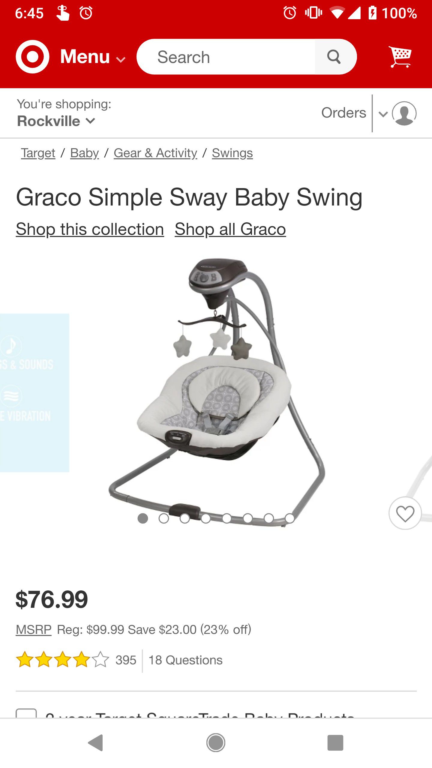 Graco Baby Swing!