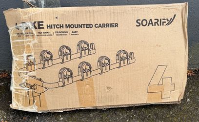 Soarify hitch mounted bike rack for up to (4) bicycles