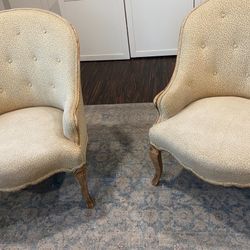 Leopard Print Chairs Set Of 2