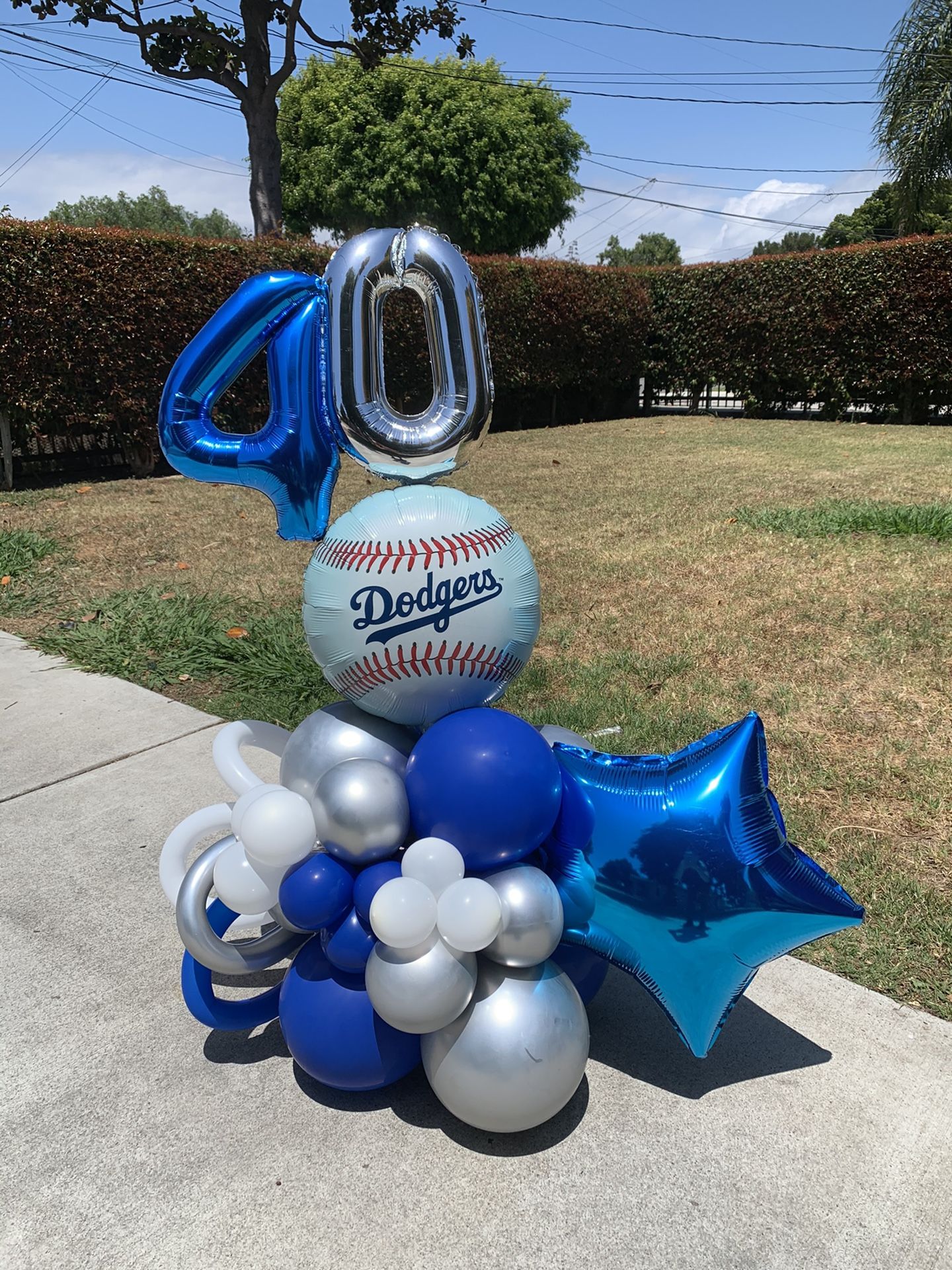 Dodgers Balloon Bouquet