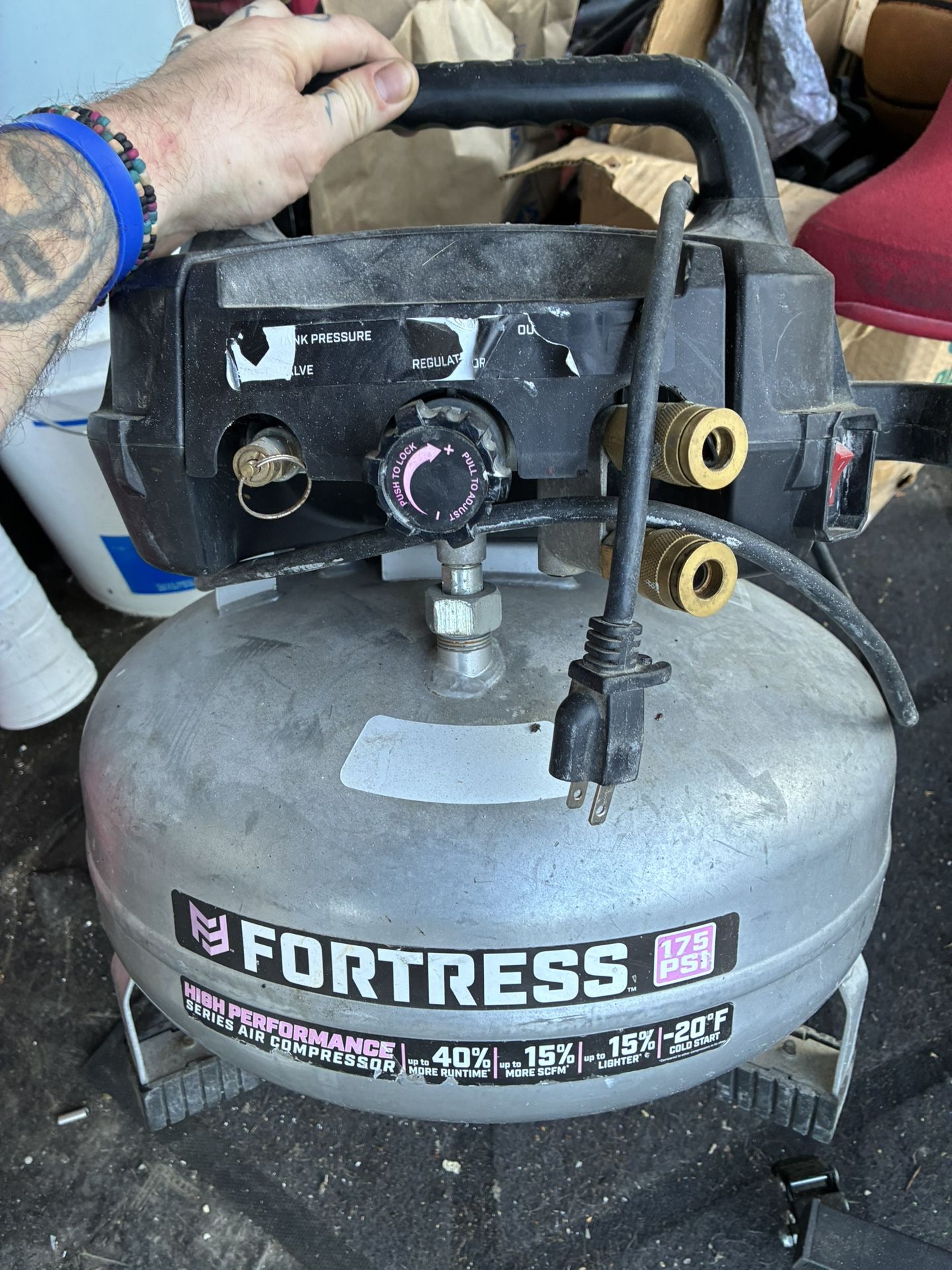 Fortress Air Compressor 175psi 6gal