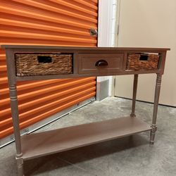 3 Drawer Storage Console Table 