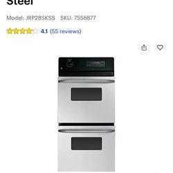 NEW IN BOX GE ❤️24”❤️ ELECTRIC STAINLESS STEEL DOUBLE OVEN WITH A FACTORY WARRANTY 3/31/25