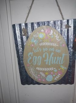 Very cute Easter hanging sign