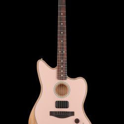 Fender Acoustasonic Player Jazz master Acoustic Electric Guitar Shell Pink Brand New In Box